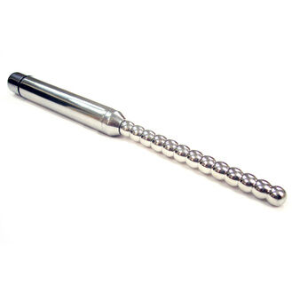 Rouge Garments Rouge Stainless Steel Vibrating Ribbed Urethral Probe