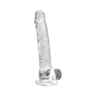 Loving Joy 11 Inch Dildo with Balls Clear alternative