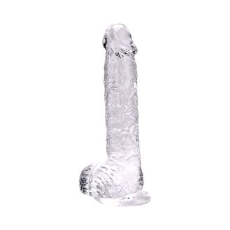 Loving Joy 9 Inch Dildo with Balls Clear alternative