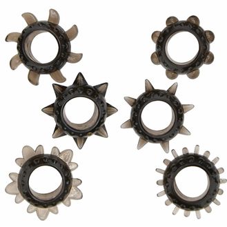 Loving Joy Textured Cock Ring Set (6 Pack) alternative