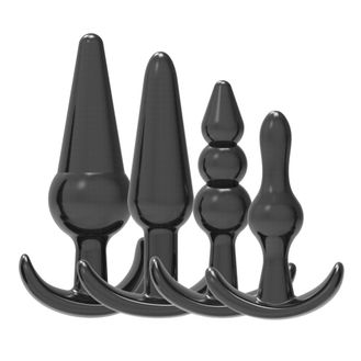 Loving Joy Butt Plug Training Kit Black alternative