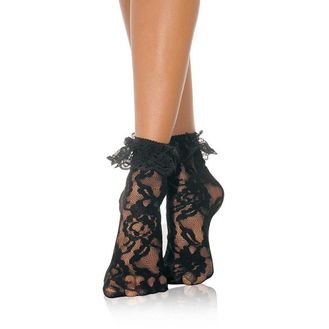 Leg Avenue Lace Ankle Socks with Ruffle Trim alternative