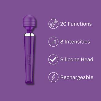 Loving Joy Rechargeable Magic Wand Vibrator Purple alternative