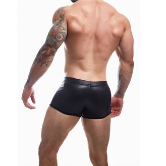 C4M Peekaboo Black Leatherette Mini Pants alternative