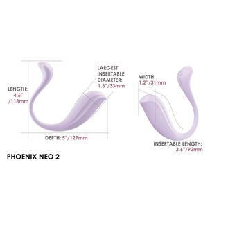 Svakom Phoenix Neo 2 Interactive App Controlled Vibrator Lilac alternative