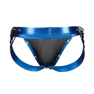 C4M Desire Jockstrap Blue Leatherette alternative