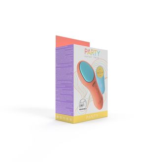 Party Color PANTY Remote Control Vibrator Orange alternative