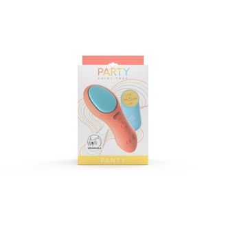 Party Color PANTY Remote Control Vibrator Orange