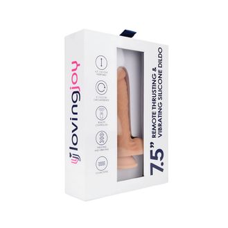 Loving Joy 7.5" Remote Gyrating &amp; Vibrating Silicone Dildo alternative