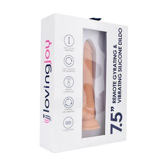 Loving Joy 7.5" Remote Thrusting &amp; Vibrating Silicone Dildo