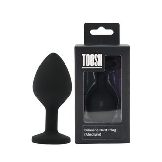 Toosh Black Silicone Butt Plug Medium alternative