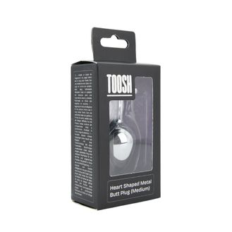 Toosh Heart Shaped Silver with Red Stone Medium alternative