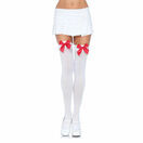 Leg Avenue Nylon Thigh Highs with Bow additional 4