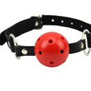 Bound to Please Breathable Ball Gag Red additional 3