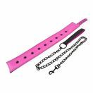 Bound to Please Pink &amp; Black Bondage Collar &amp; Leash additional 3