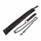 Bound to Please Pink &amp; Black Bondage Collar &amp; Leash additional 2
