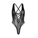 Leg Avenue One Size Floral Lace Thong Body additional 4