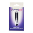 Loving Joy 10 Function Rechargeable Bullet Vibrator Silver additional 2