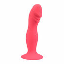 Loving Joy 6 Inch Silicone Dildo with Suction Cup Pink additional 2