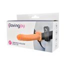 Loving Joy 8 Inch Vibrating Hollow Strap On Vanilla additional 5