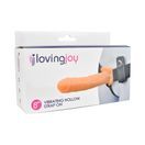 Loving Joy 8 Inch Vibrating Hollow Strap On Vanilla additional 6