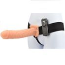 Loving Joy 8 Inch Vibrating Hollow Strap On Vanilla additional 1
