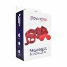 Loving Joy Beginner's Bondage Kit Red (8 Piece) additional 2