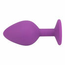 Loving Joy Jewelled Silicone Butt Plug Purple - Medium additional 5