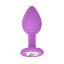 Loving Joy Jewelled Silicone Butt Plug Purple -Small additional 3