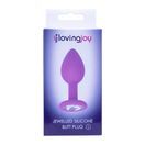 Loving Joy Jewelled Silicone Butt Plug Purple -Small additional 8