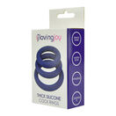Loving Joy Thick Silicone Cock Rings 3 Pack additional 6