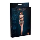 Moonlight Asymmetric Style Crochet Mini Dress Black One Size additional 4