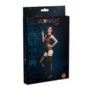 Moonlight Patterned Black Mesh Body with Stockings One Size additional 3