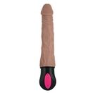 Realistic Warming 7 inch Vibrating Dildo Brown additional 1
