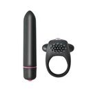 Vibrating Cockring and 10 Function Bullet Couples Kit additional 1