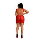Moonlight Red Open Back Mini Dress Plus Size additional 2