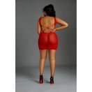 Moonlight Red Open Back Mini Dress Plus Size additional 4
