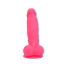 Loving Joy 7 Inch Realistic Silicone Dildo with Suction Cup and Balls Pink additional 2