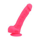 Loving Joy 8 Inch Realistic Silicone Dildo with Suction Cup and Balls Pink additional 1