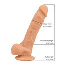 Loving Joy 8 Inch Realistic Silicone Dildo with Suction Cup and Balls Vanilla additional 5