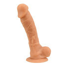 Loving Joy 9 Inch Realistic Silicone Dildo with Suction Cup and Balls Vanilla additional 4