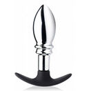 Master Series Dark Stopper Metal And Silicone Anal Plug additional 2