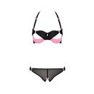 Passion Lingerie Passion Praline Black And Pink Bra Set additional 3