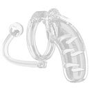 Shots Toys Man Cage 11  Male 4.5 Inch Clear Chastity Cage With Anal Plug additional 3