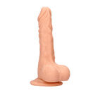 Shots Toys RealRock 8 Inch Dong With Testicles Flesh Pink additional 1