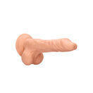 Shots Toys RealRock 8 Inch Dong With Testicles Flesh Pink additional 2