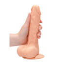 Shots Toys RealRock 8 Inch Dong With Testicles Flesh Pink additional 4