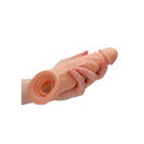 Shots Toys RealRock 9 Inch Penis Sleeve Flesh Pink additional 4