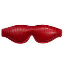 Rouge Garments Leather Croc Print Padded Blindfold additional 1