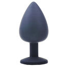 Large Black Jewelled Silicone Butt Plug additional 3